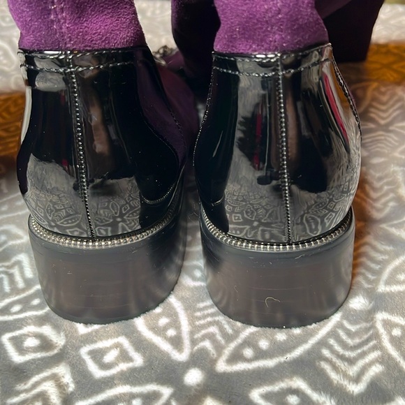 💙Azura 37 Kikapet European Boots. Deep plum,patent toe caps/heels, crystal star. - Picture 4 of 10